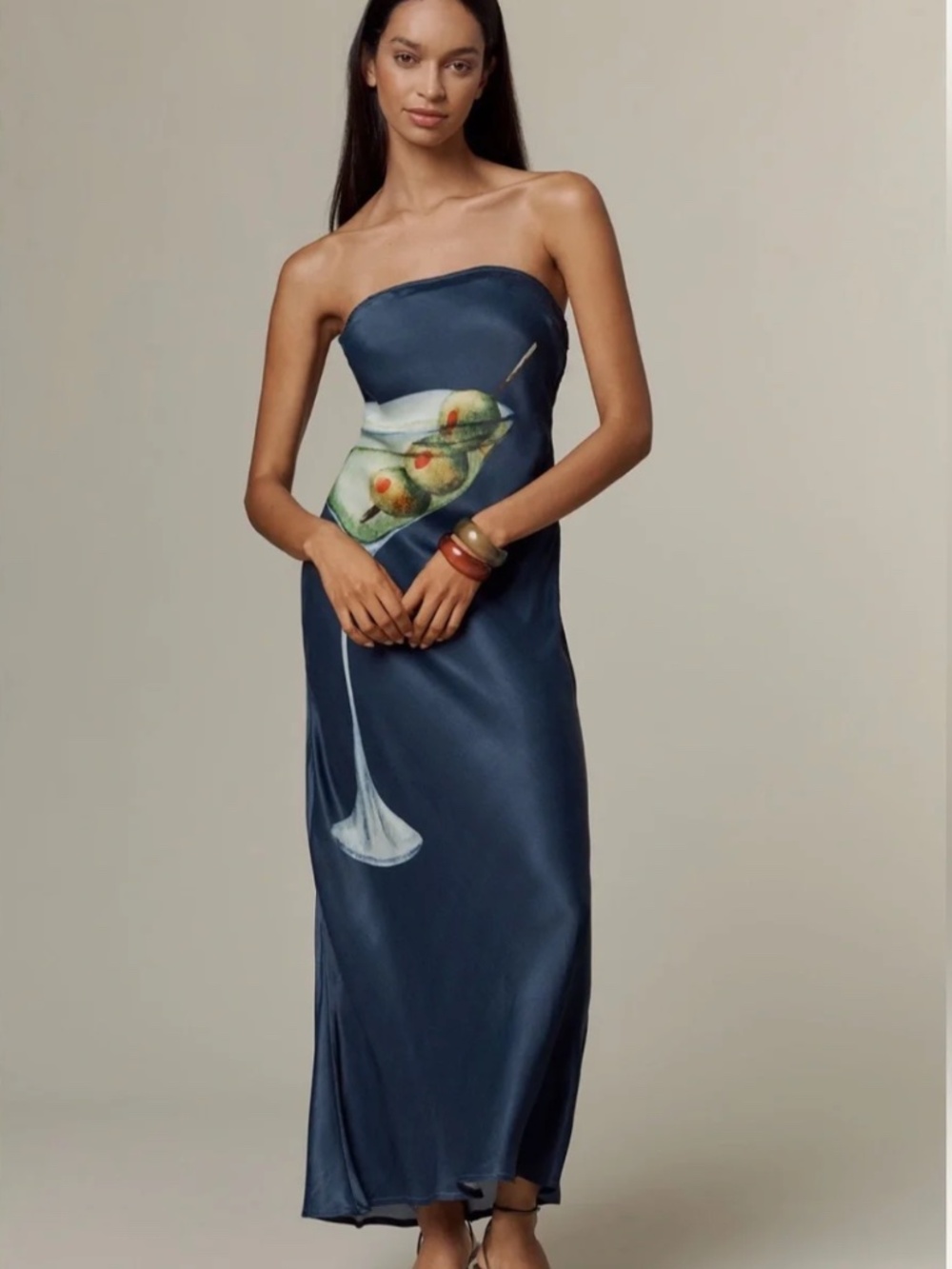 Anthropologie Martini Conditions Apply Chloe Maxi Slip Dress NWT XS new